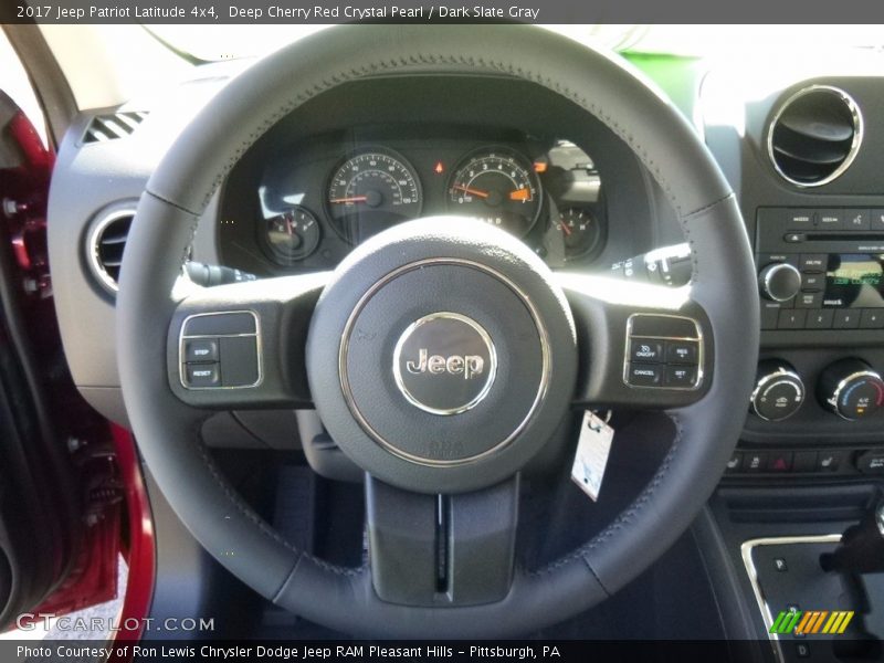 Deep Cherry Red Crystal Pearl / Dark Slate Gray 2017 Jeep Patriot Latitude 4x4