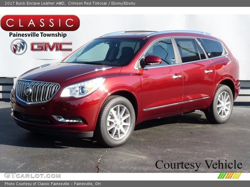 Crimson Red Tintcoat / Ebony/Ebony 2017 Buick Enclave Leather AWD