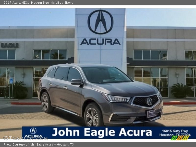 Modern Steel Metallic / Ebony 2017 Acura MDX