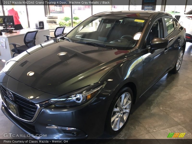 Machine Gray Metallic / Black 2017 Mazda MAZDA3 Grand Touring 4 Door