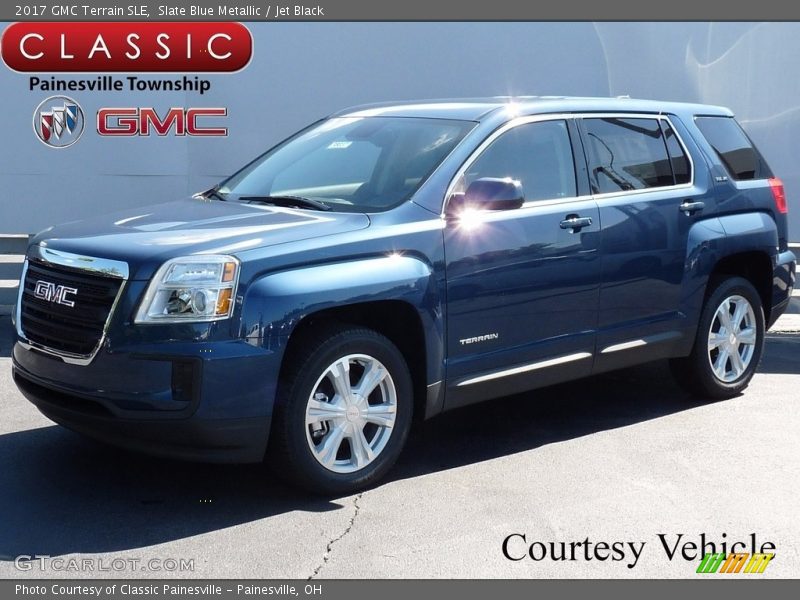 Slate Blue Metallic / Jet Black 2017 GMC Terrain SLE