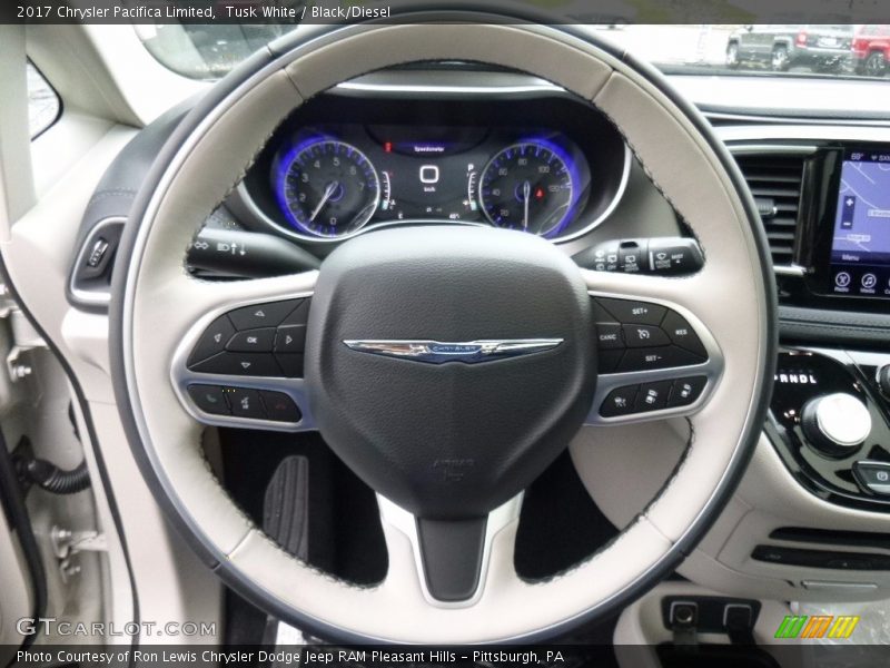Tusk White / Black/Diesel 2017 Chrysler Pacifica Limited