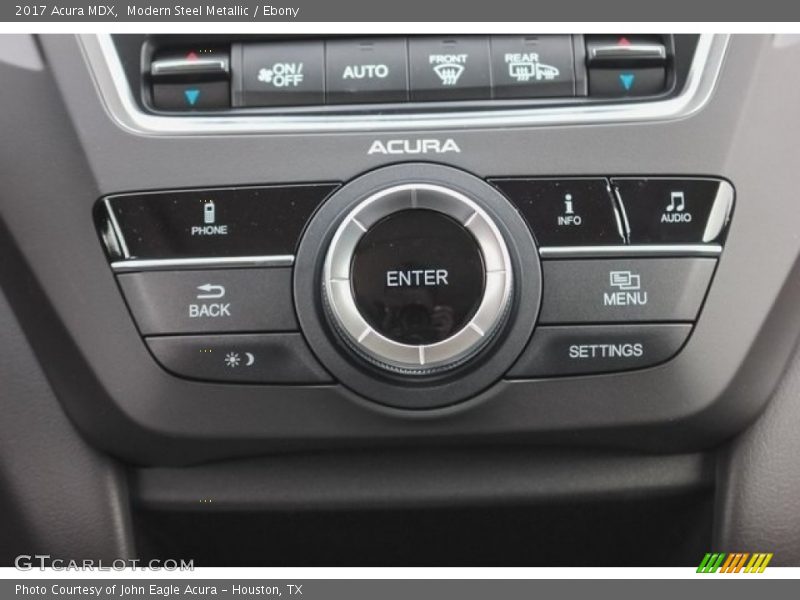Modern Steel Metallic / Ebony 2017 Acura MDX