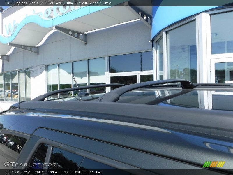 Black Forest Green / Gray 2012 Hyundai Santa Fe SE V6 AWD