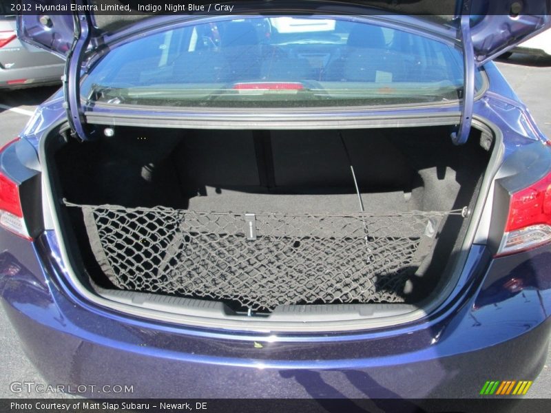 Indigo Night Blue / Gray 2012 Hyundai Elantra Limited