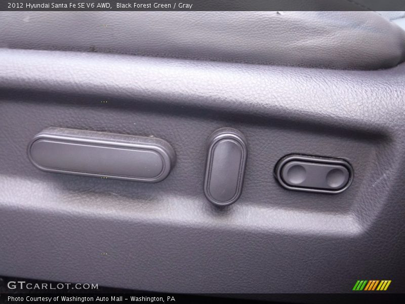 Black Forest Green / Gray 2012 Hyundai Santa Fe SE V6 AWD