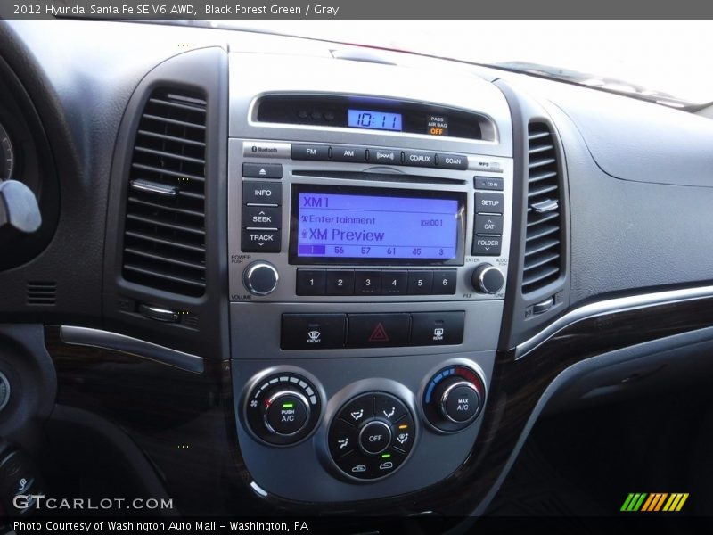 Black Forest Green / Gray 2012 Hyundai Santa Fe SE V6 AWD