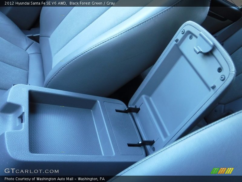 Black Forest Green / Gray 2012 Hyundai Santa Fe SE V6 AWD