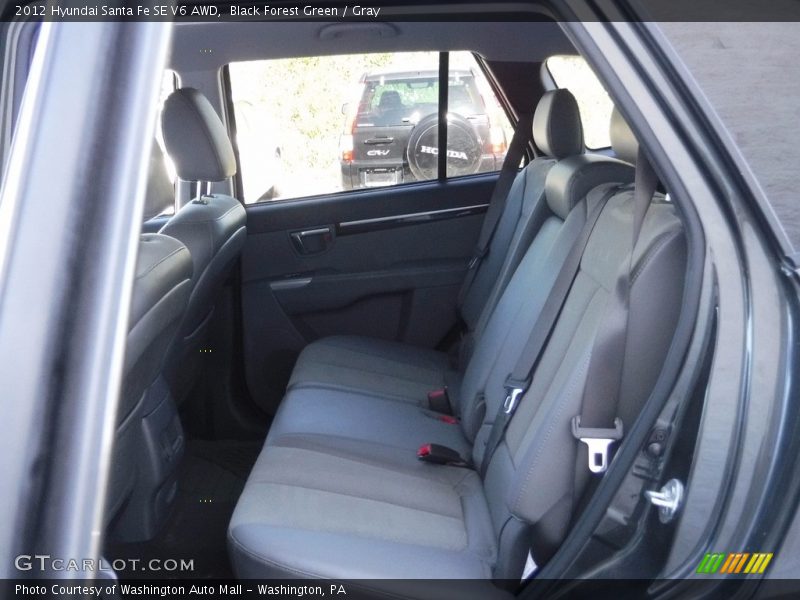 Black Forest Green / Gray 2012 Hyundai Santa Fe SE V6 AWD