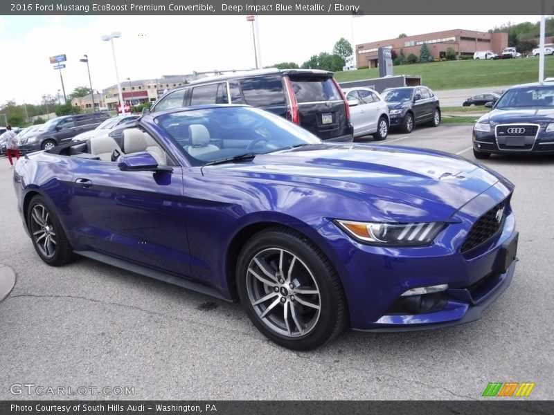 Front 3/4 View of 2016 Mustang EcoBoost Premium Convertible
