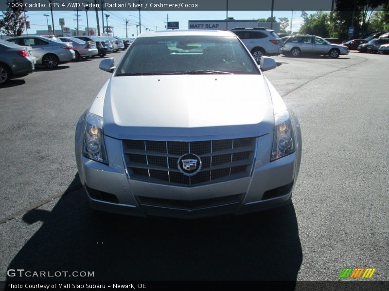 Radiant Silver / Cashmere/Cocoa 2009 Cadillac CTS 4 AWD Sedan