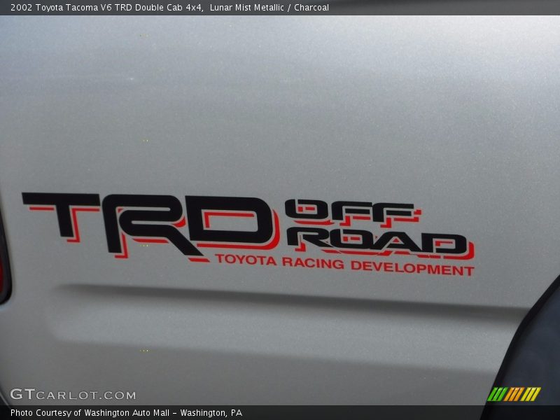 Lunar Mist Metallic / Charcoal 2002 Toyota Tacoma V6 TRD Double Cab 4x4