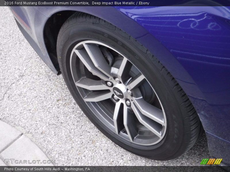Deep Impact Blue Metallic / Ebony 2016 Ford Mustang EcoBoost Premium Convertible