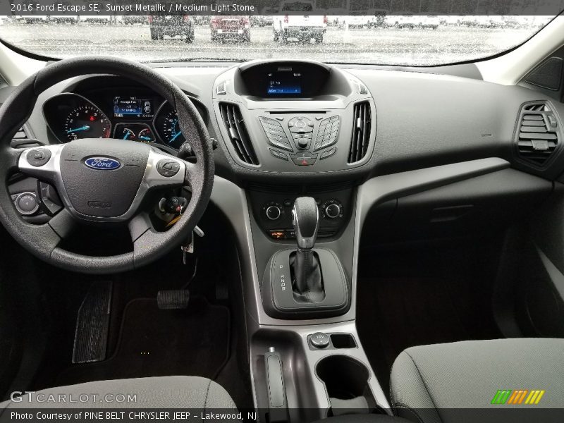 Sunset Metallic / Medium Light Stone 2016 Ford Escape SE