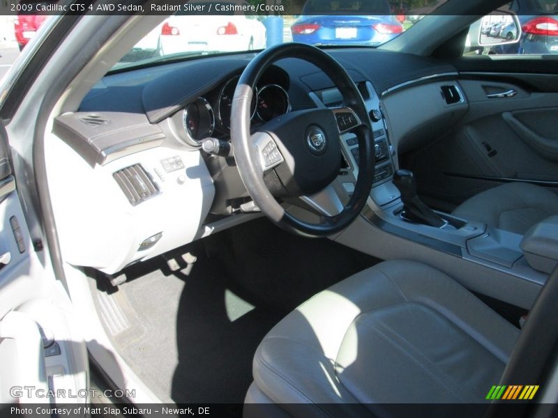 Radiant Silver / Cashmere/Cocoa 2009 Cadillac CTS 4 AWD Sedan