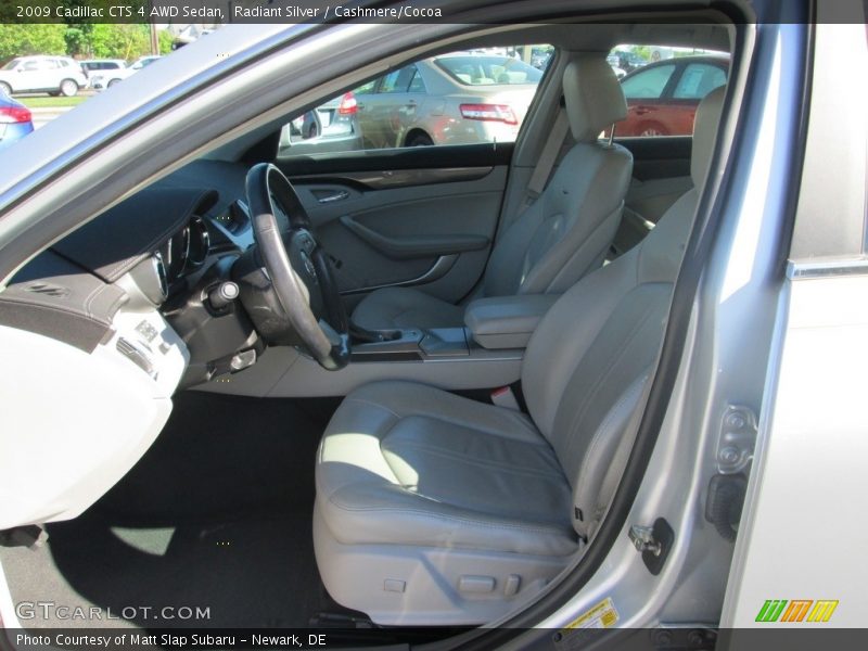 Radiant Silver / Cashmere/Cocoa 2009 Cadillac CTS 4 AWD Sedan