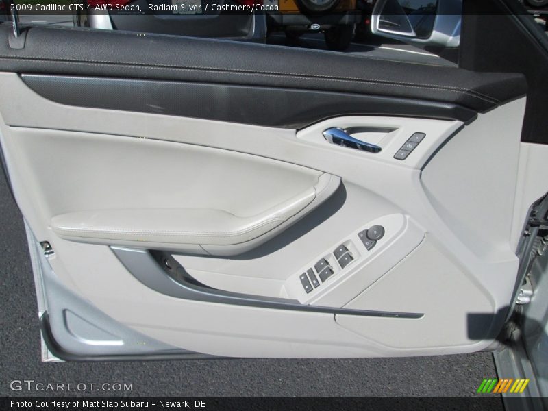 Radiant Silver / Cashmere/Cocoa 2009 Cadillac CTS 4 AWD Sedan