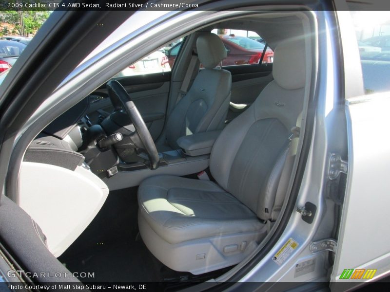Radiant Silver / Cashmere/Cocoa 2009 Cadillac CTS 4 AWD Sedan
