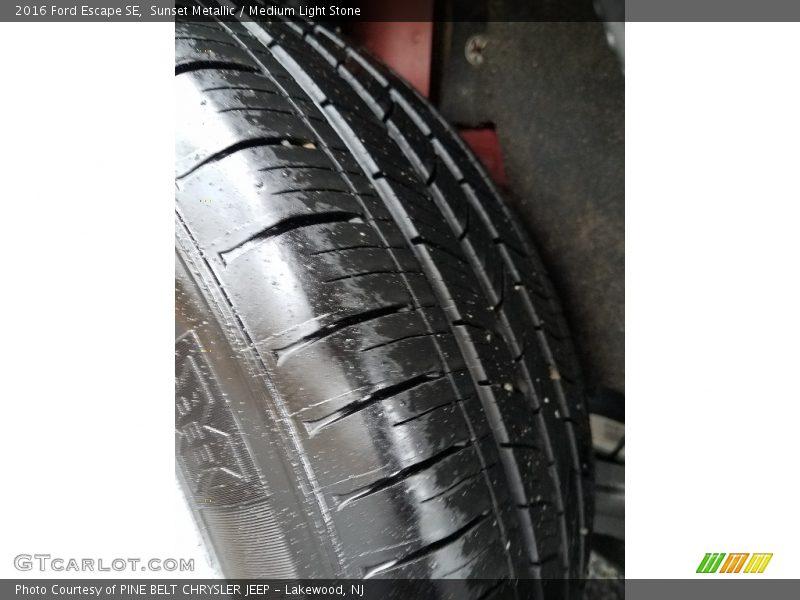 Sunset Metallic / Medium Light Stone 2016 Ford Escape SE