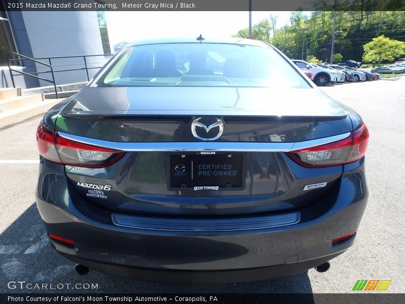 Meteor Gray Mica / Black 2015 Mazda Mazda6 Grand Touring