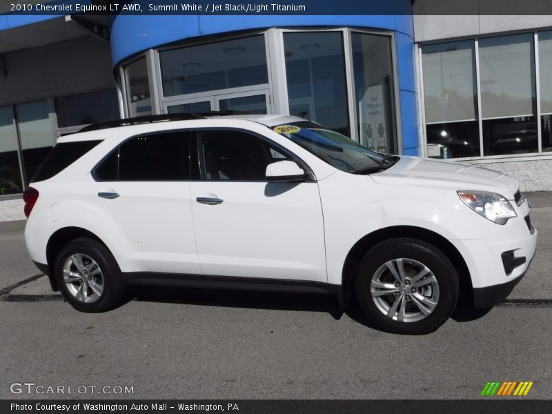 Summit White / Jet Black/Light Titanium 2010 Chevrolet Equinox LT AWD