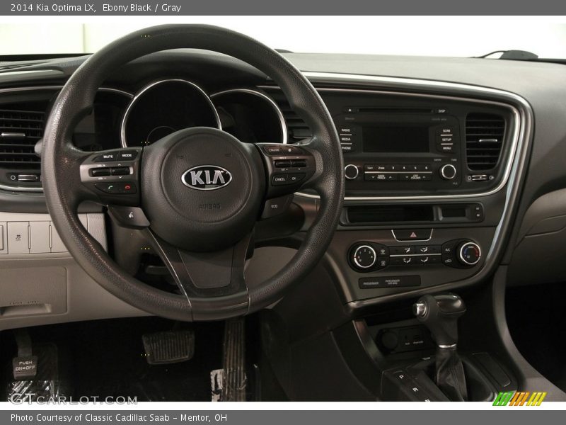 Ebony Black / Gray 2014 Kia Optima LX