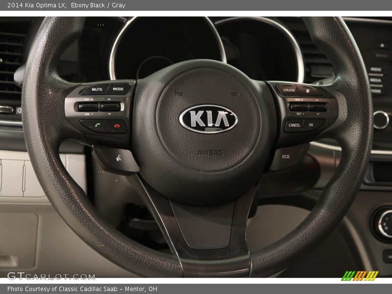 Ebony Black / Gray 2014 Kia Optima LX