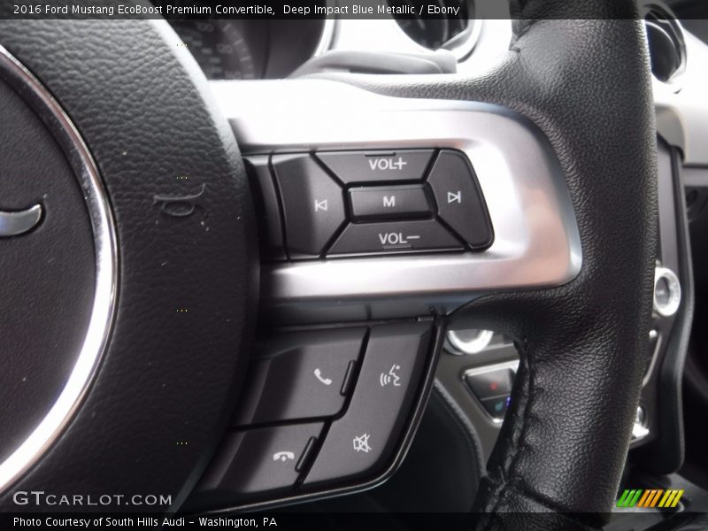 Controls of 2016 Mustang EcoBoost Premium Convertible