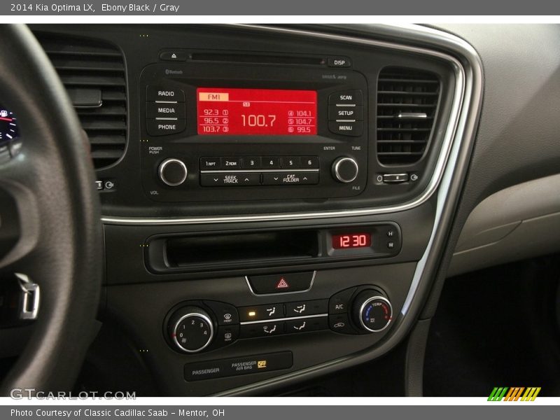 Ebony Black / Gray 2014 Kia Optima LX