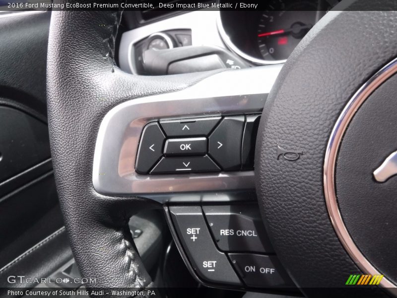 Controls of 2016 Mustang EcoBoost Premium Convertible