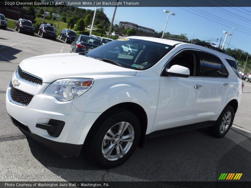 Summit White / Jet Black/Light Titanium 2010 Chevrolet Equinox LT AWD