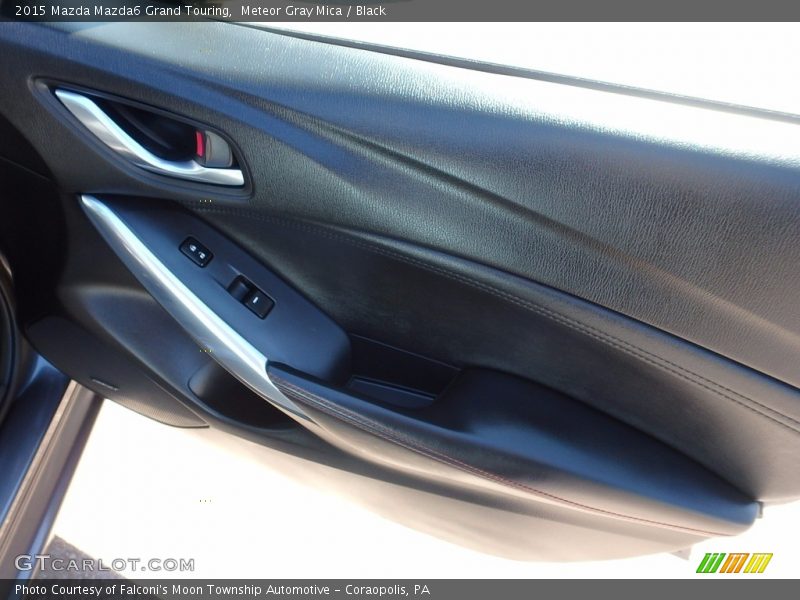 Meteor Gray Mica / Black 2015 Mazda Mazda6 Grand Touring