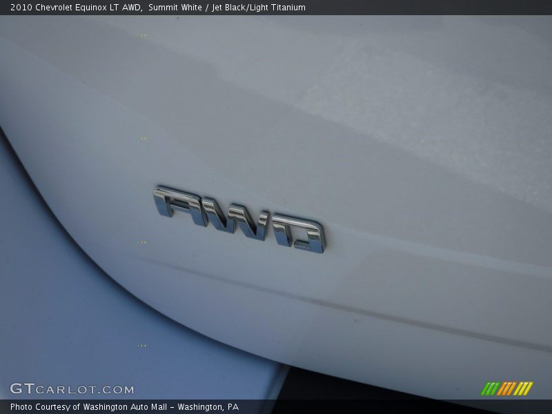 Summit White / Jet Black/Light Titanium 2010 Chevrolet Equinox LT AWD