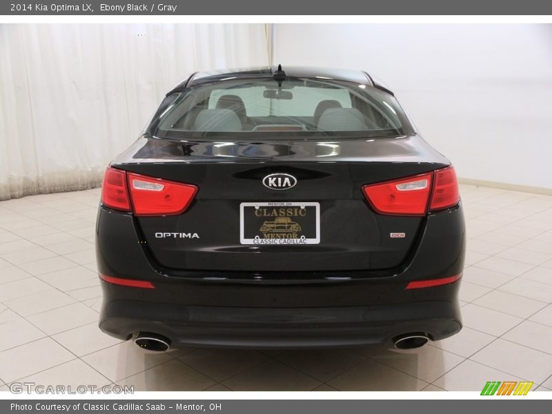 Ebony Black / Gray 2014 Kia Optima LX