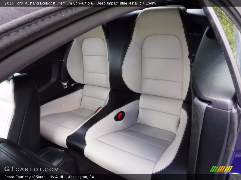 Rear Seat of 2016 Mustang EcoBoost Premium Convertible