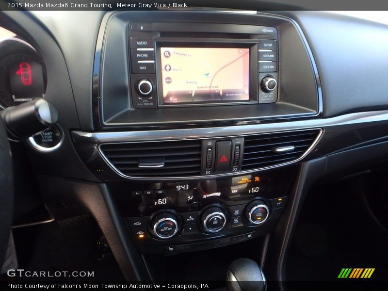 Meteor Gray Mica / Black 2015 Mazda Mazda6 Grand Touring