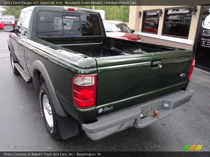 Woodland Green Metallic / Medium Prairie Tan 2001 Ford Ranger XLT SuperCab 4x4