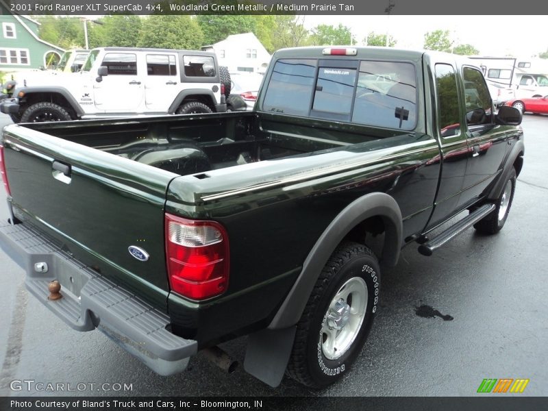 Woodland Green Metallic / Medium Prairie Tan 2001 Ford Ranger XLT SuperCab 4x4