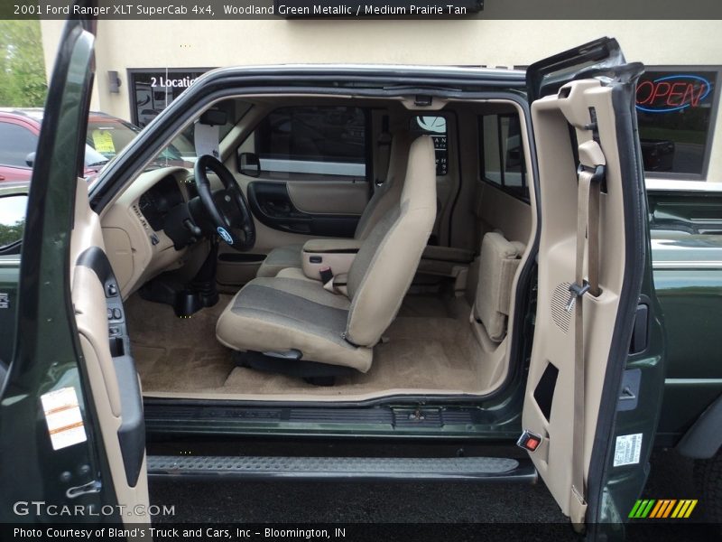 Woodland Green Metallic / Medium Prairie Tan 2001 Ford Ranger XLT SuperCab 4x4