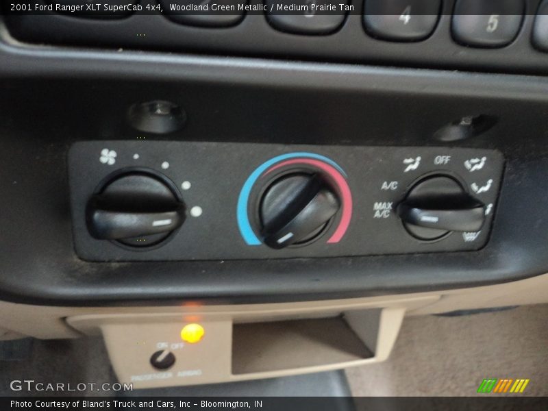Woodland Green Metallic / Medium Prairie Tan 2001 Ford Ranger XLT SuperCab 4x4