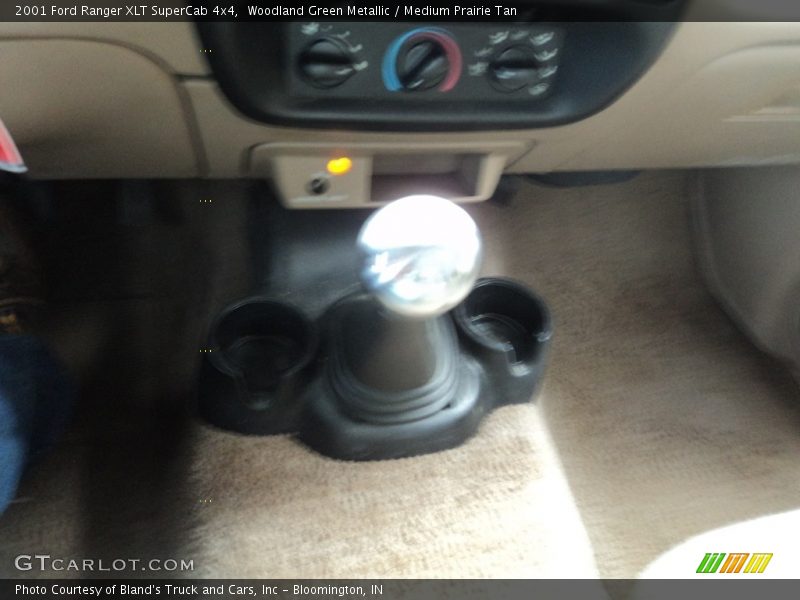 Woodland Green Metallic / Medium Prairie Tan 2001 Ford Ranger XLT SuperCab 4x4