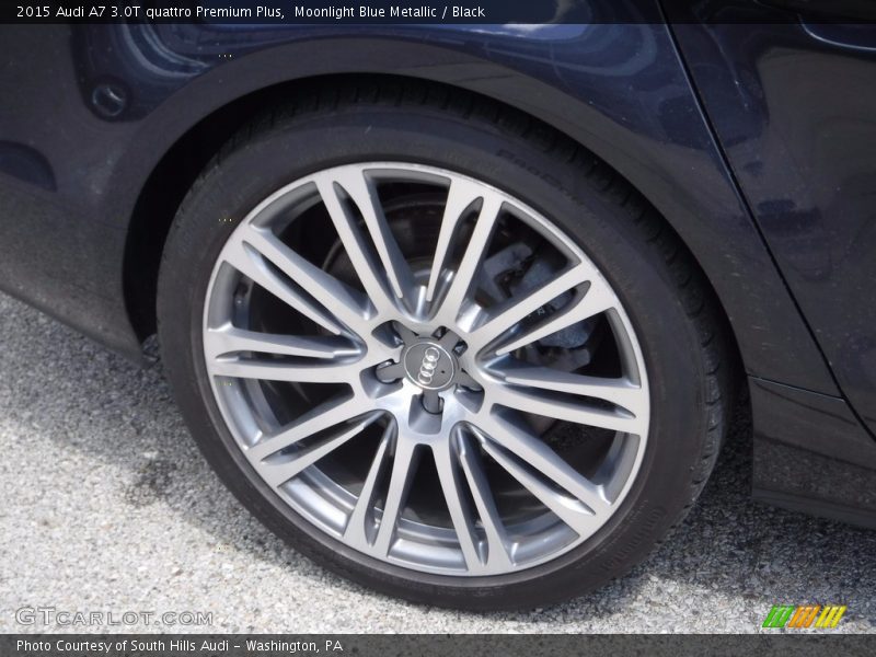 Moonlight Blue Metallic / Black 2015 Audi A7 3.0T quattro Premium Plus
