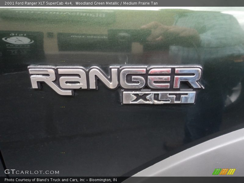 Woodland Green Metallic / Medium Prairie Tan 2001 Ford Ranger XLT SuperCab 4x4