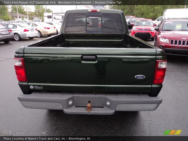 Woodland Green Metallic / Medium Prairie Tan 2001 Ford Ranger XLT SuperCab 4x4