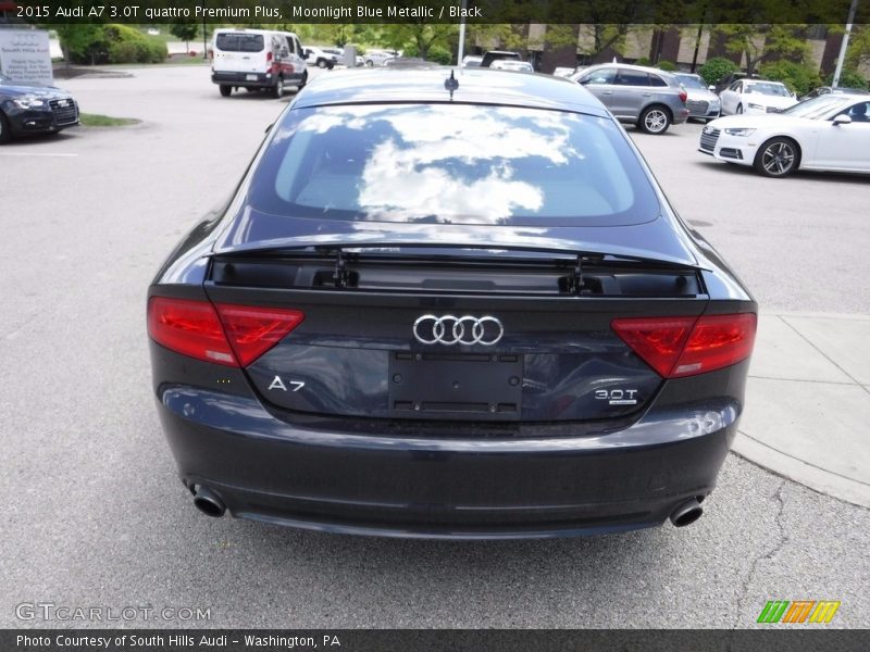 Moonlight Blue Metallic / Black 2015 Audi A7 3.0T quattro Premium Plus