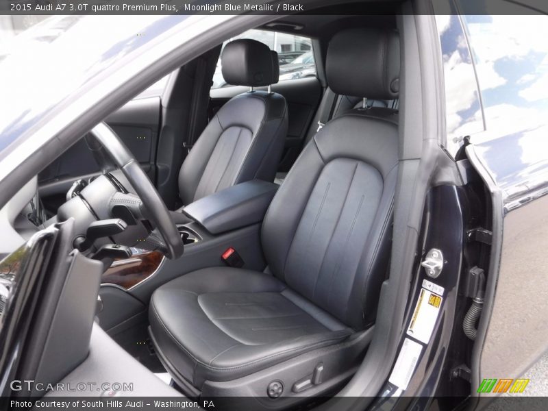 Moonlight Blue Metallic / Black 2015 Audi A7 3.0T quattro Premium Plus