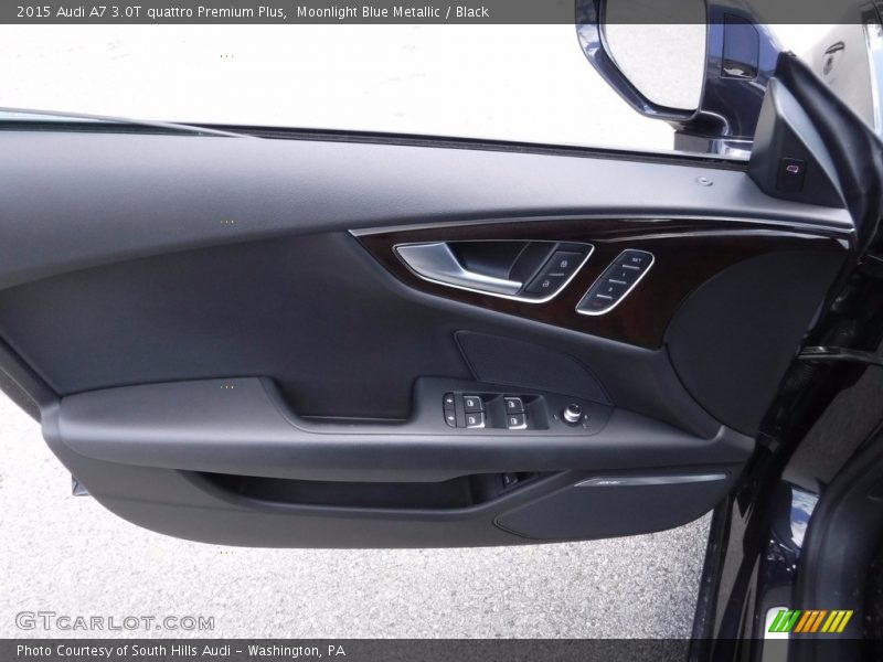 Moonlight Blue Metallic / Black 2015 Audi A7 3.0T quattro Premium Plus