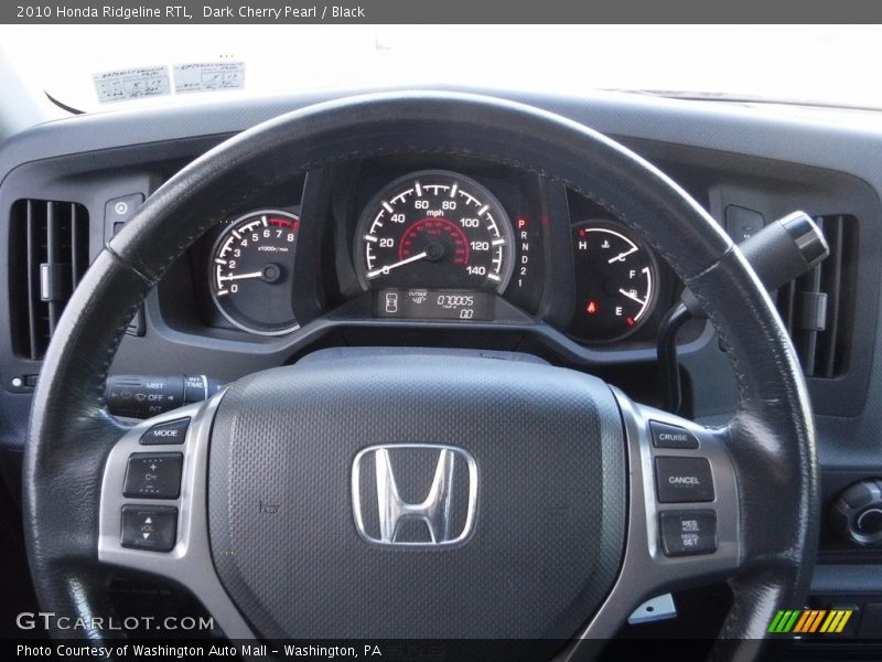 Dark Cherry Pearl / Black 2010 Honda Ridgeline RTL