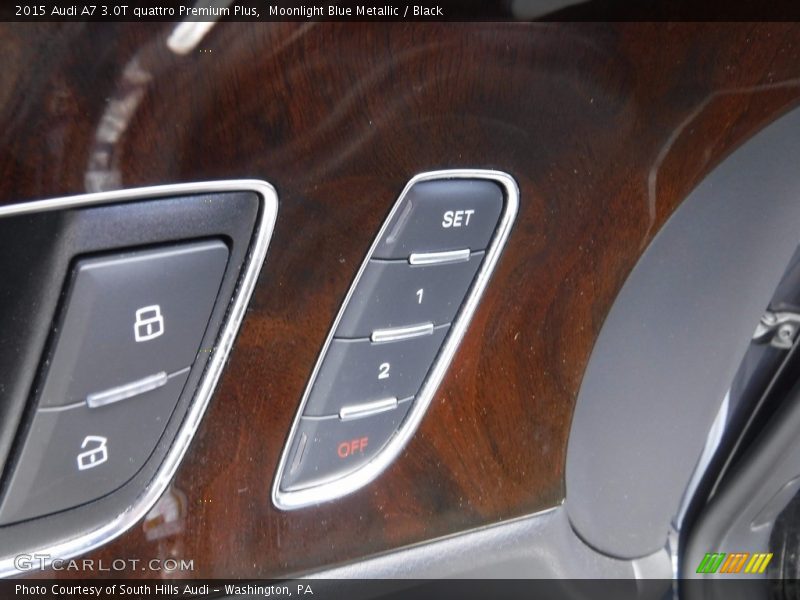 Moonlight Blue Metallic / Black 2015 Audi A7 3.0T quattro Premium Plus