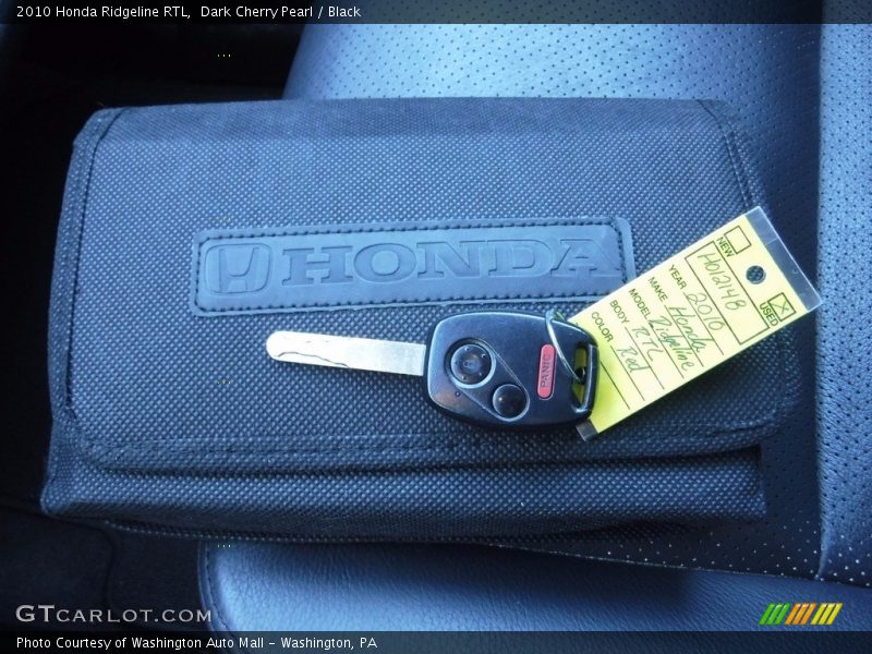 Dark Cherry Pearl / Black 2010 Honda Ridgeline RTL